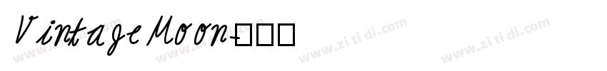 Vintage Moon字体转换